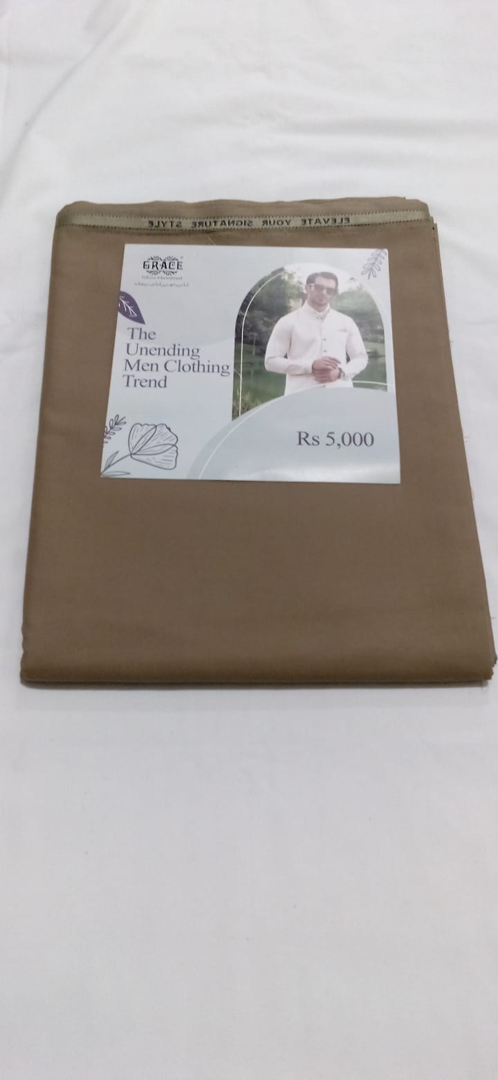 Grace Wash N Wear 4 Meter Light Brown