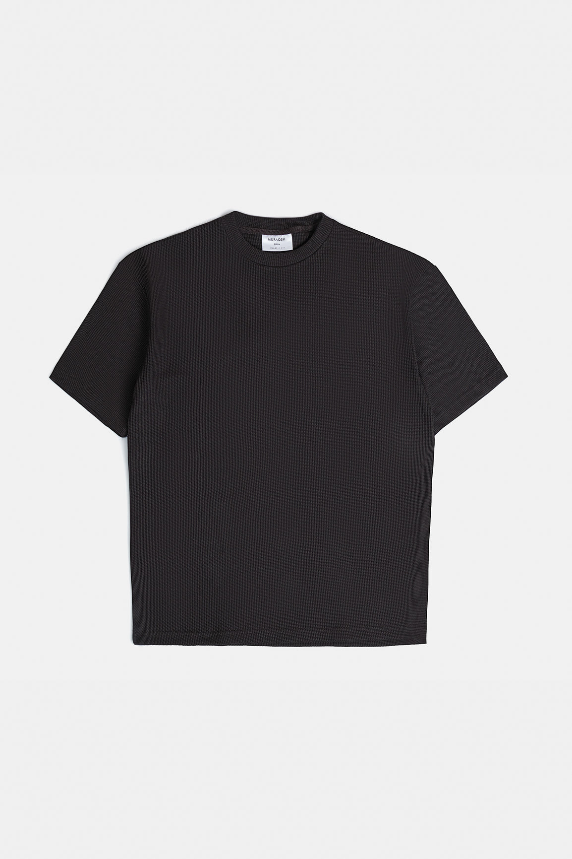 Dark Brown Waffle Oversized T-Shirt - Men