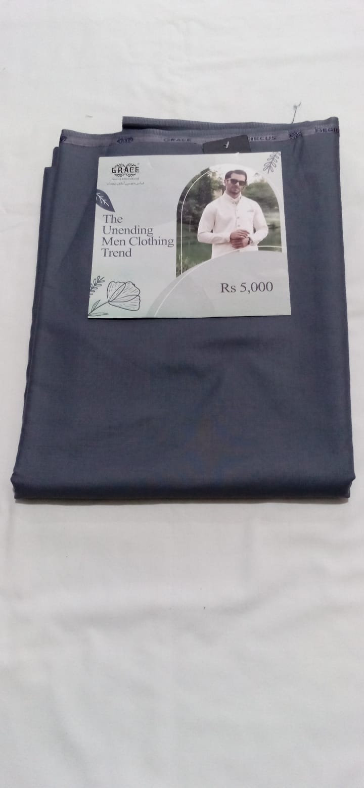 Grace Wash N Wear 4 Meter Simple Grey