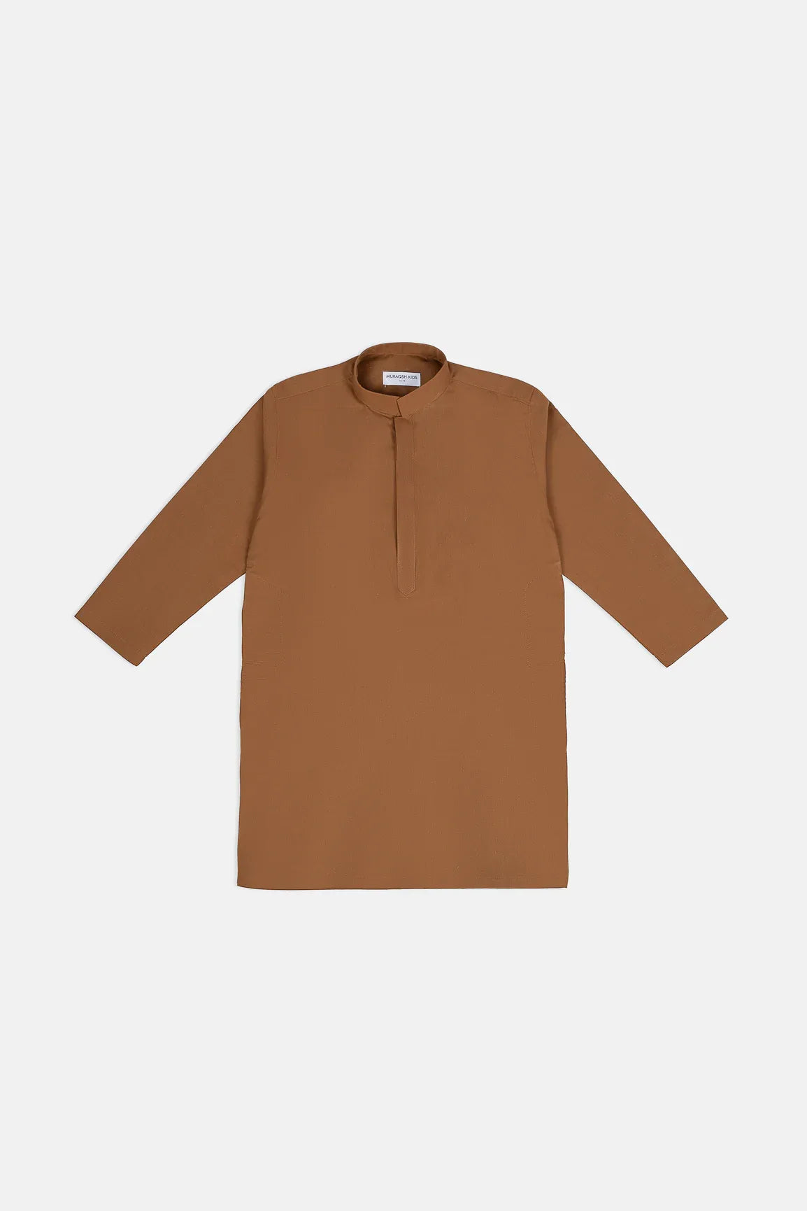 Camel Cotton Kurta Trouser - Kids