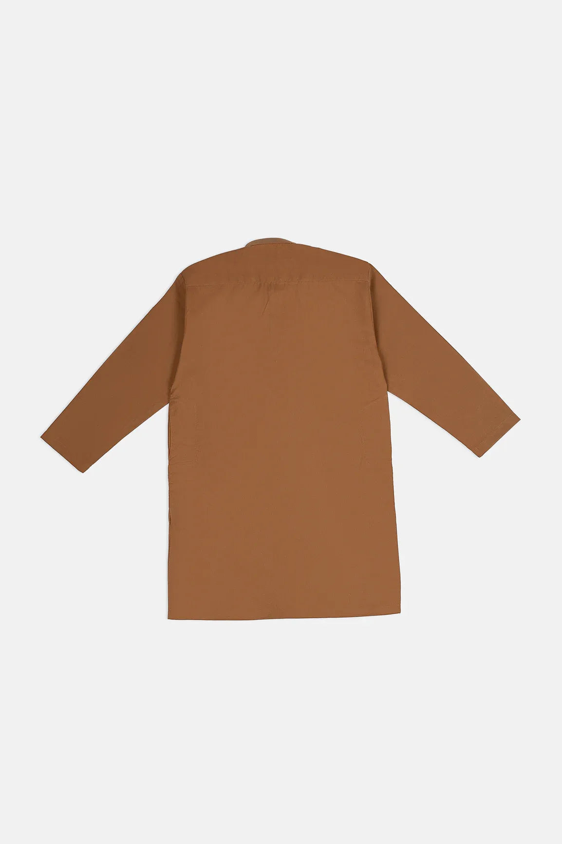 Camel Cotton Kurta Trouser - Kids