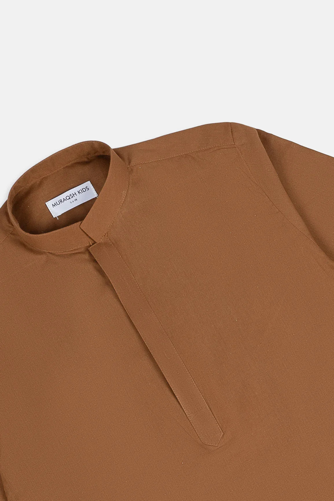 Camel Cotton Kurta Trouser - Kids