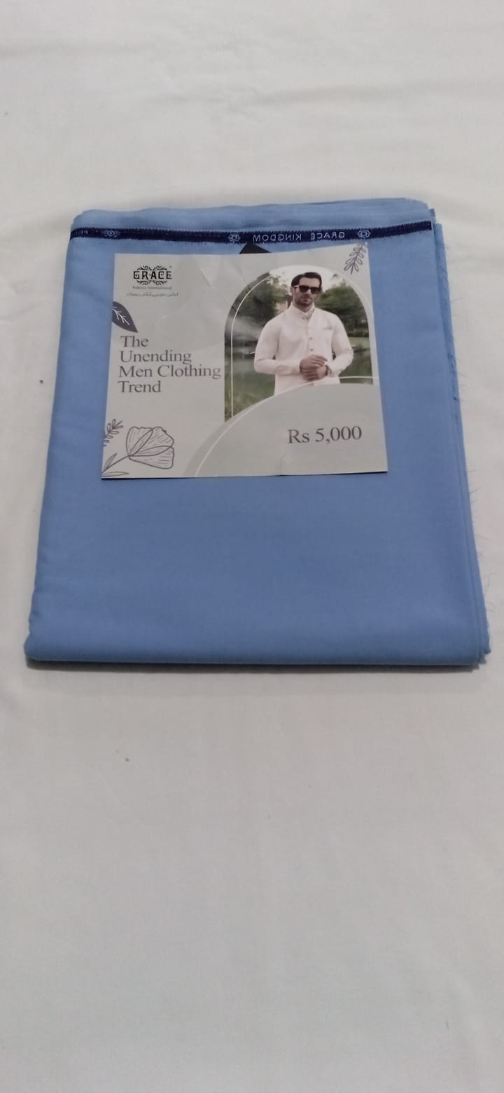 Grace Wash N Wear 4 Meter Sky Blue