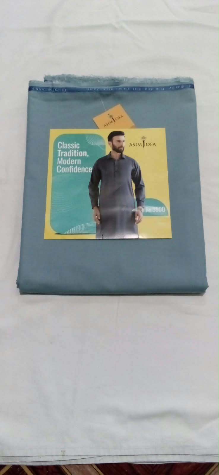 Asim Jofa Wash N Wear 4 Meter Sea Green