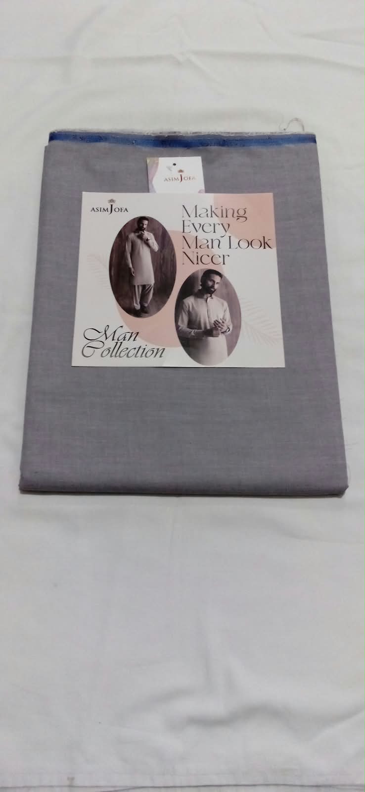 Asim Jofa Wash N Wear 4 Meter Grey