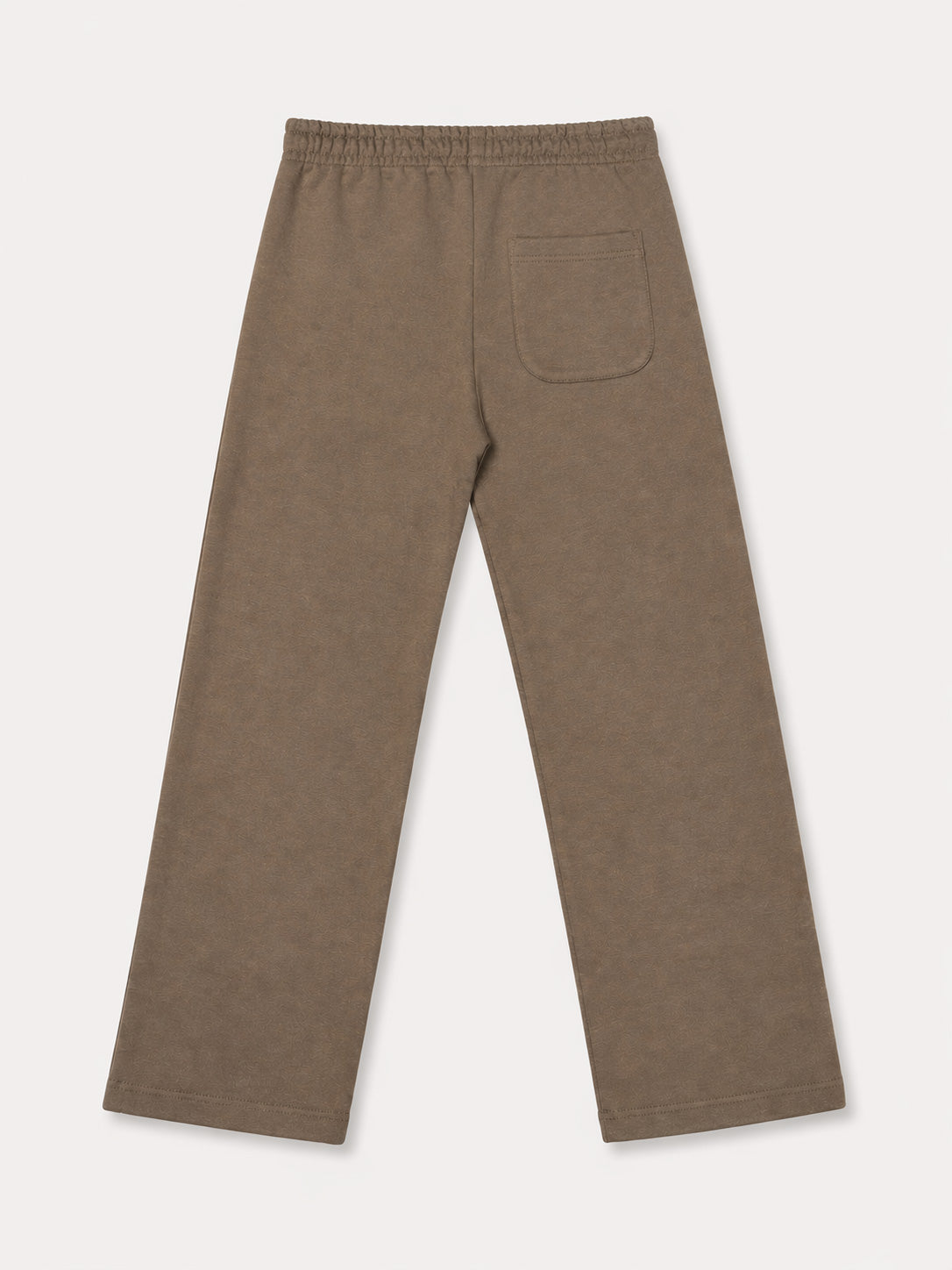 Brown Interlock Straight Fit Trouser  - Men