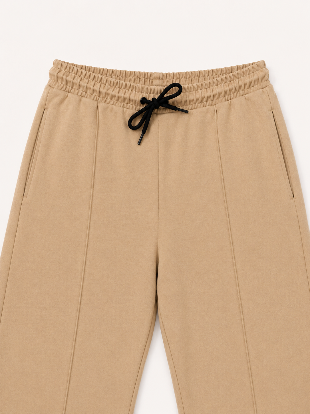 Tan Interlock Straight Fit Trouser  - Men