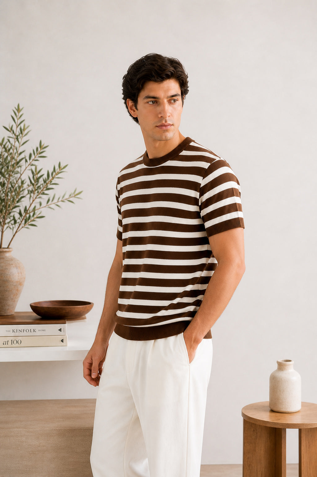 Mocca Brown Heritage Knit Tee