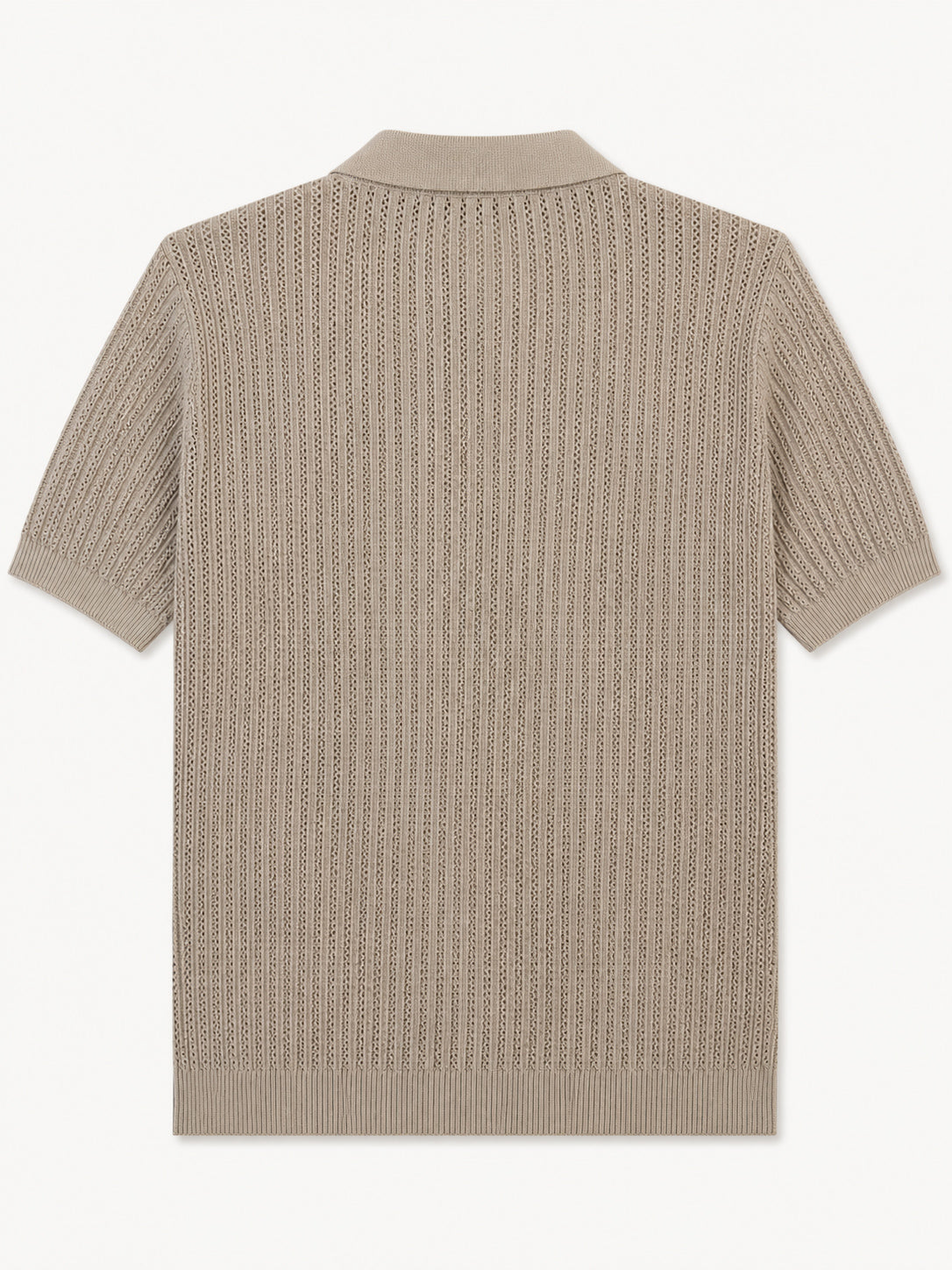 Sandstone Atelier Textured Knit Polo
