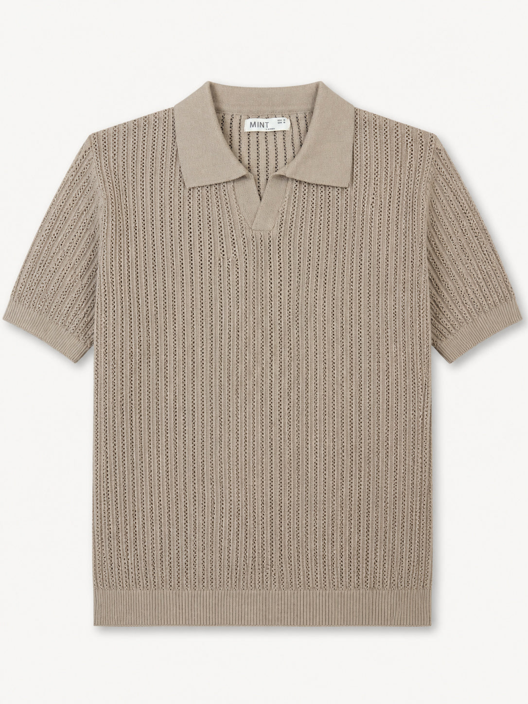 Sandstone Atelier Textured Knit Polo