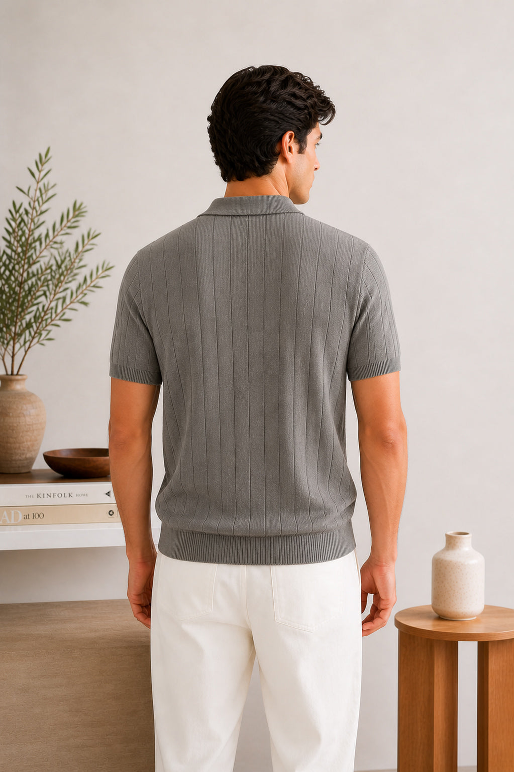 Ash Classic Rib Knit Polo
