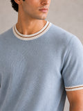 Ice Blue Riviera Knit Tee