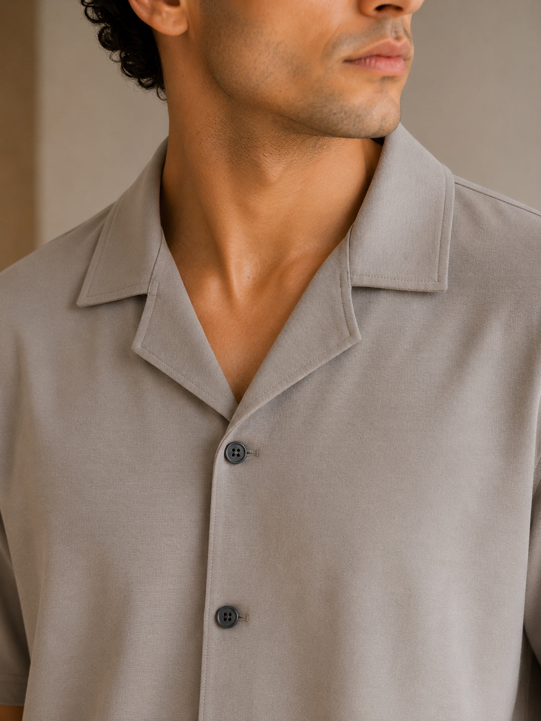 Sand Grey Interlock Coord Set - 2PC - Men