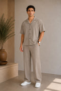 Sand Grey Interlock Coord Set - 2PC - Men