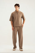 Sand Beige Waffle Coord Set - 2PC - Men