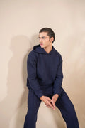 Navy Blue Waffle Coord Set - 2PC - Men