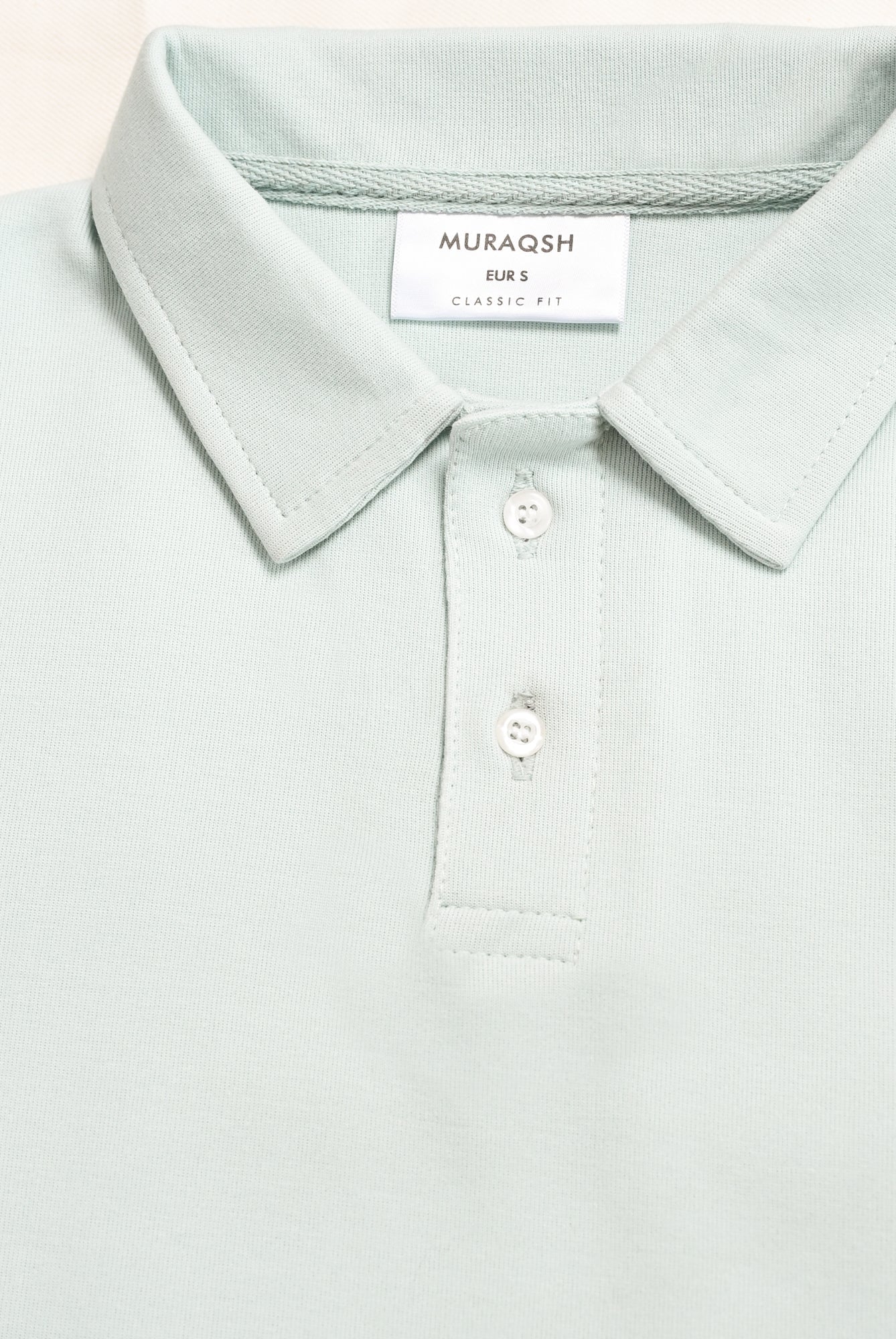Tea Green Interlock Polo - Smart Fit - Men