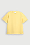 Yellow Interlock Oversized Tee - Men