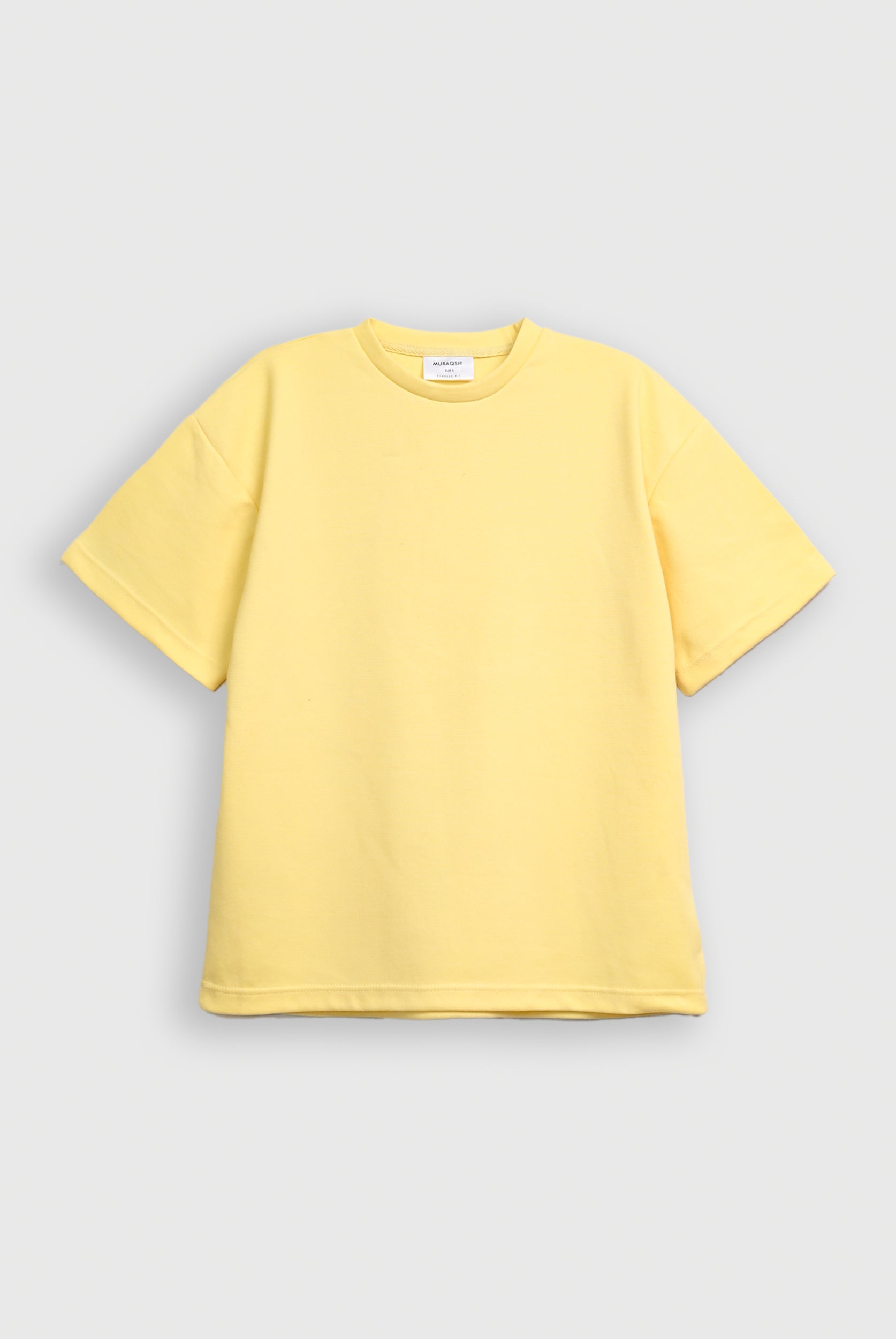 Yellow Interlock Oversized Tee - Men