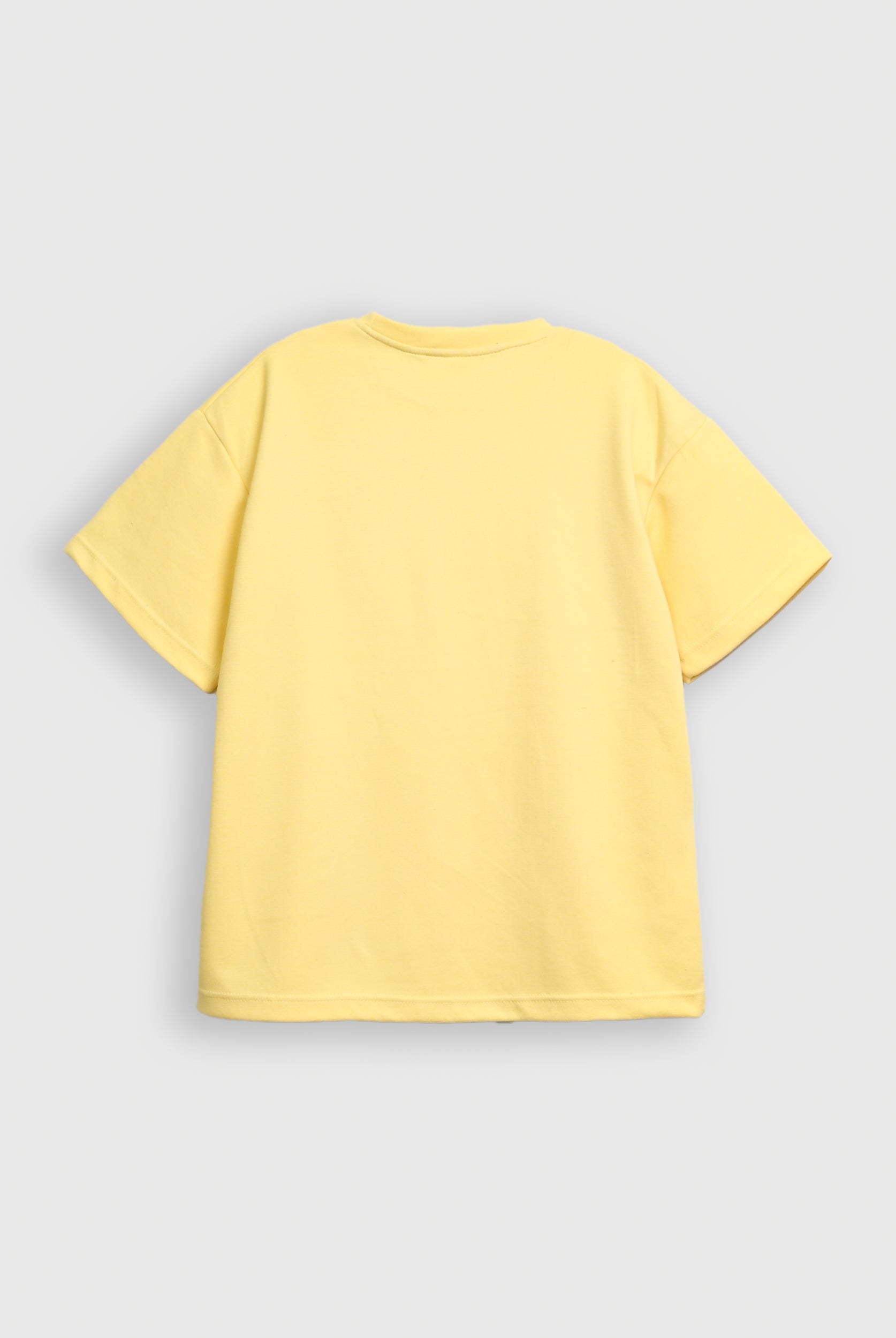 Yellow Interlock Oversized Tee - Men