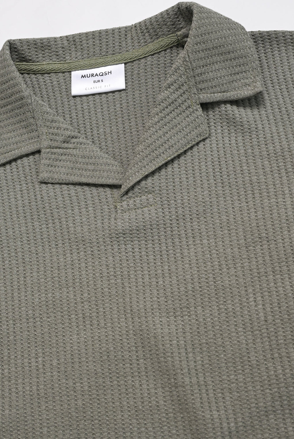 Olive Waffle Revere Polo - Smart Fit - Men