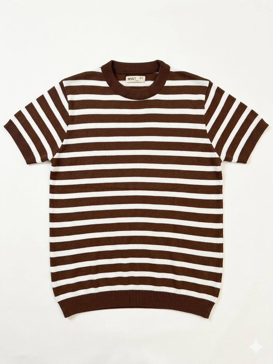 Mocca Brown Heritage Knit Tee