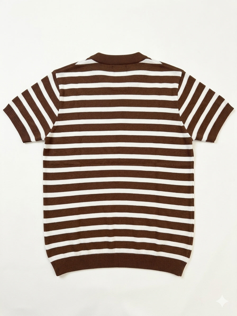 Mocca Brown Heritage Knit Tee