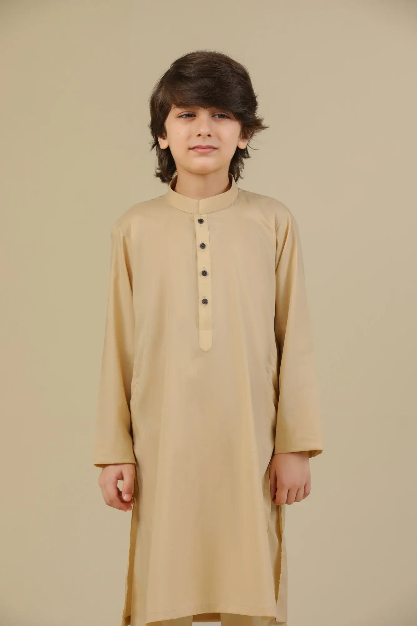 Ivory Soft Cotton Kurta Trouser - Kids