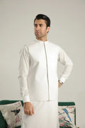 Off White Soft Cotton Waistcoat - Men