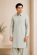 Ash Mint French Collar Kameez Shalwar - Men