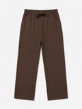 Chocolate Brown Jersey Straight Fit Trouser  - Men