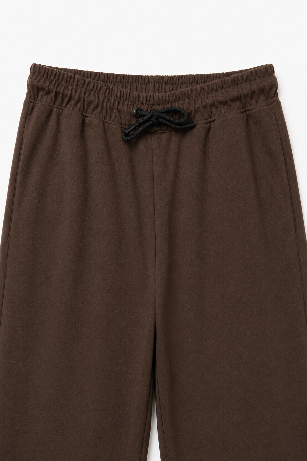 Chocolate Brown Jersey Straight Fit Trouser  - Men