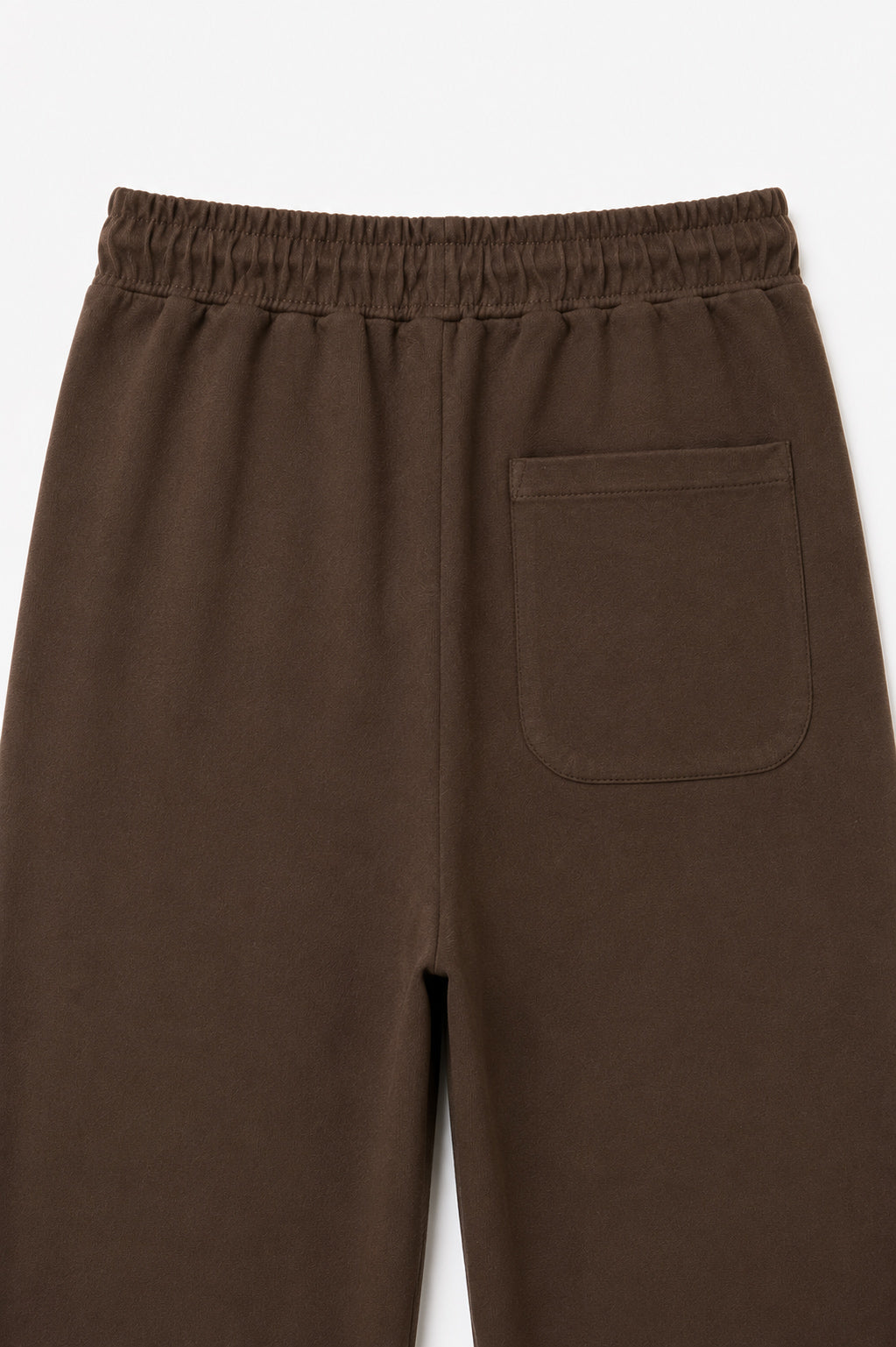 Chocolate Brown Jersey Straight Fit Trouser  - Men