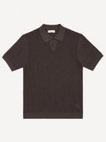 Dark Brown Riviera Knit Polo