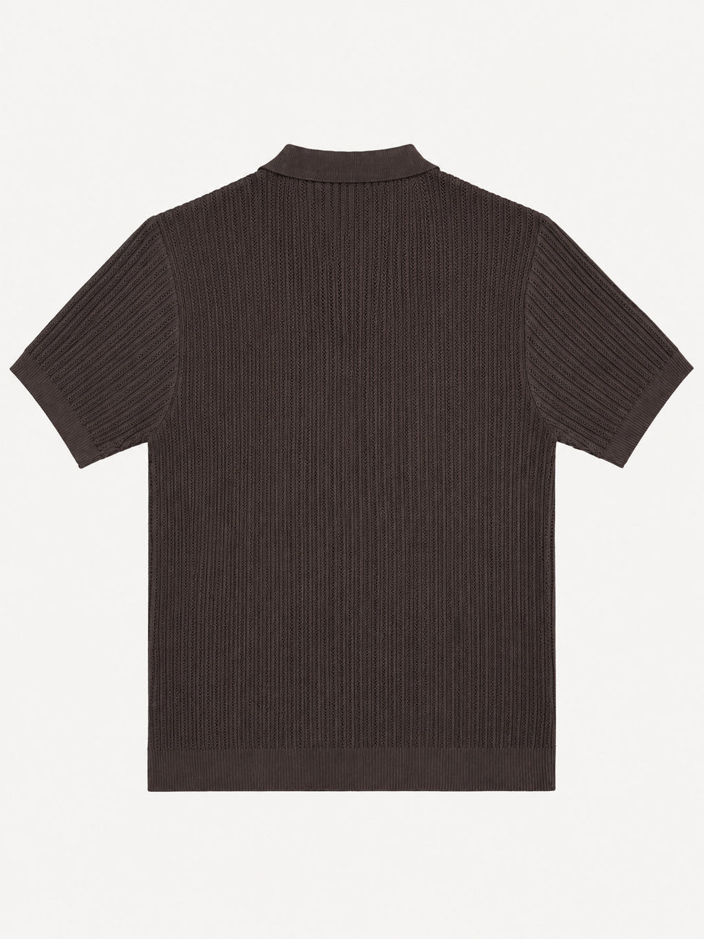 Dark Brown Riviera Knit Polo