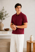 Maroon Basic Polo - Smart Fit- Men