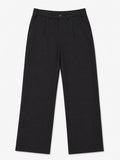 Black Interlock Straight Fit Pants  - Men