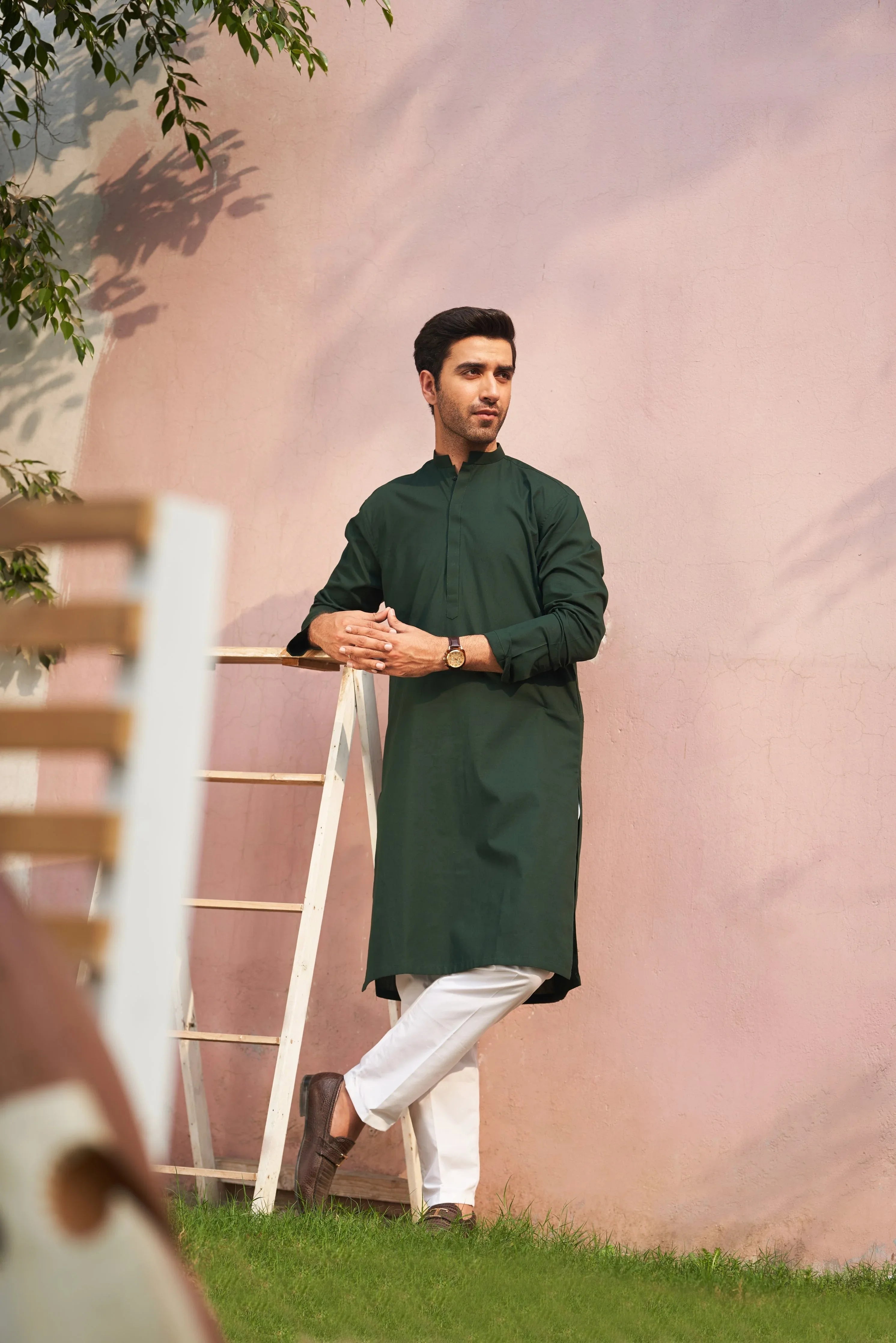 Pine Cotton Kurta Trouser - Men