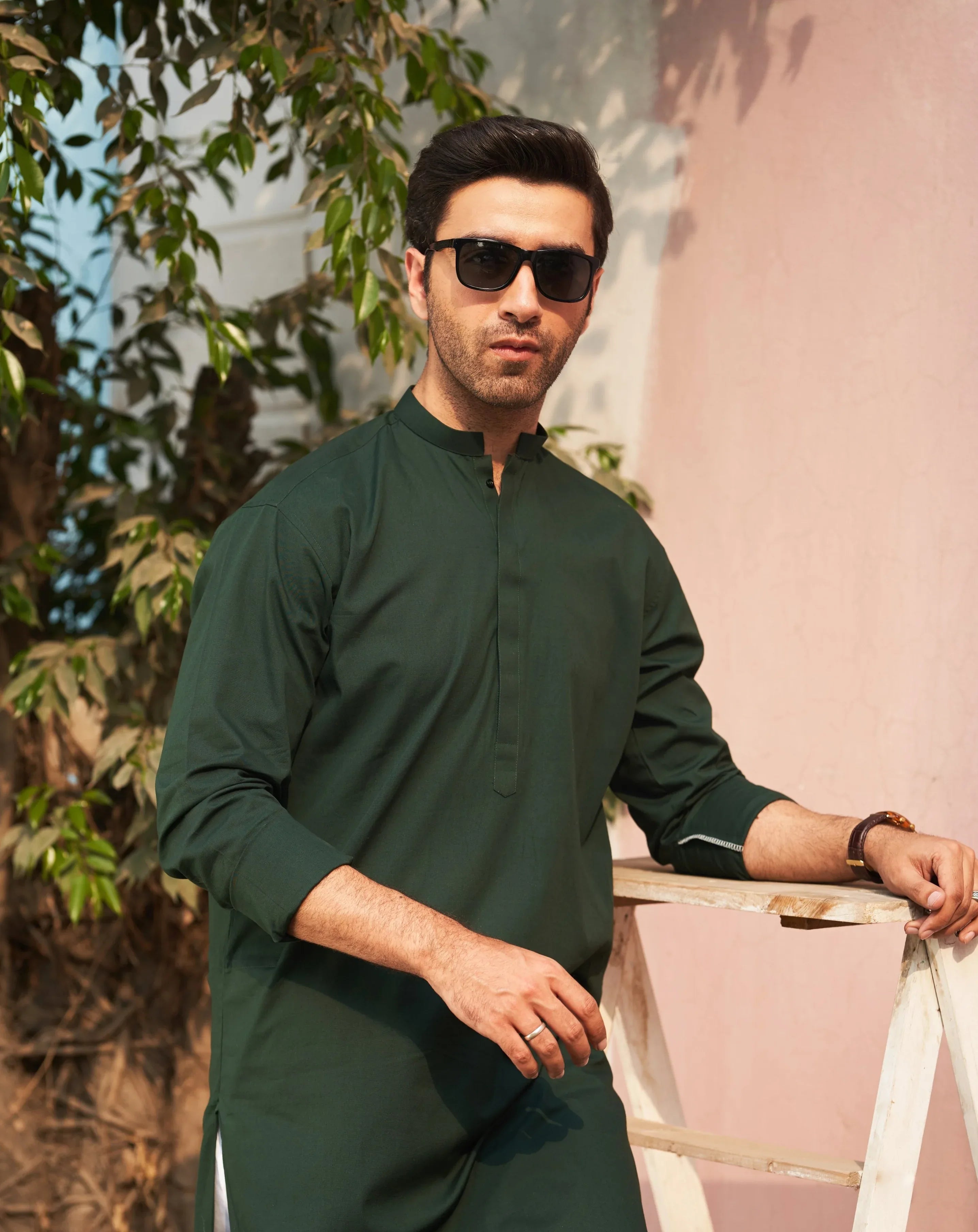 Pine Cotton Kurta Trouser - Men