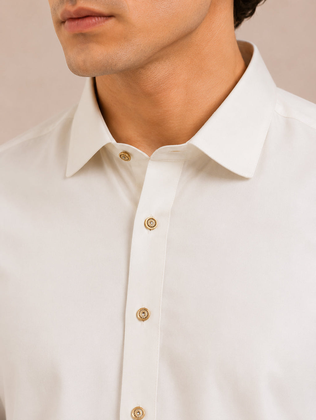 White French Collar Kameez Shalwar - Men