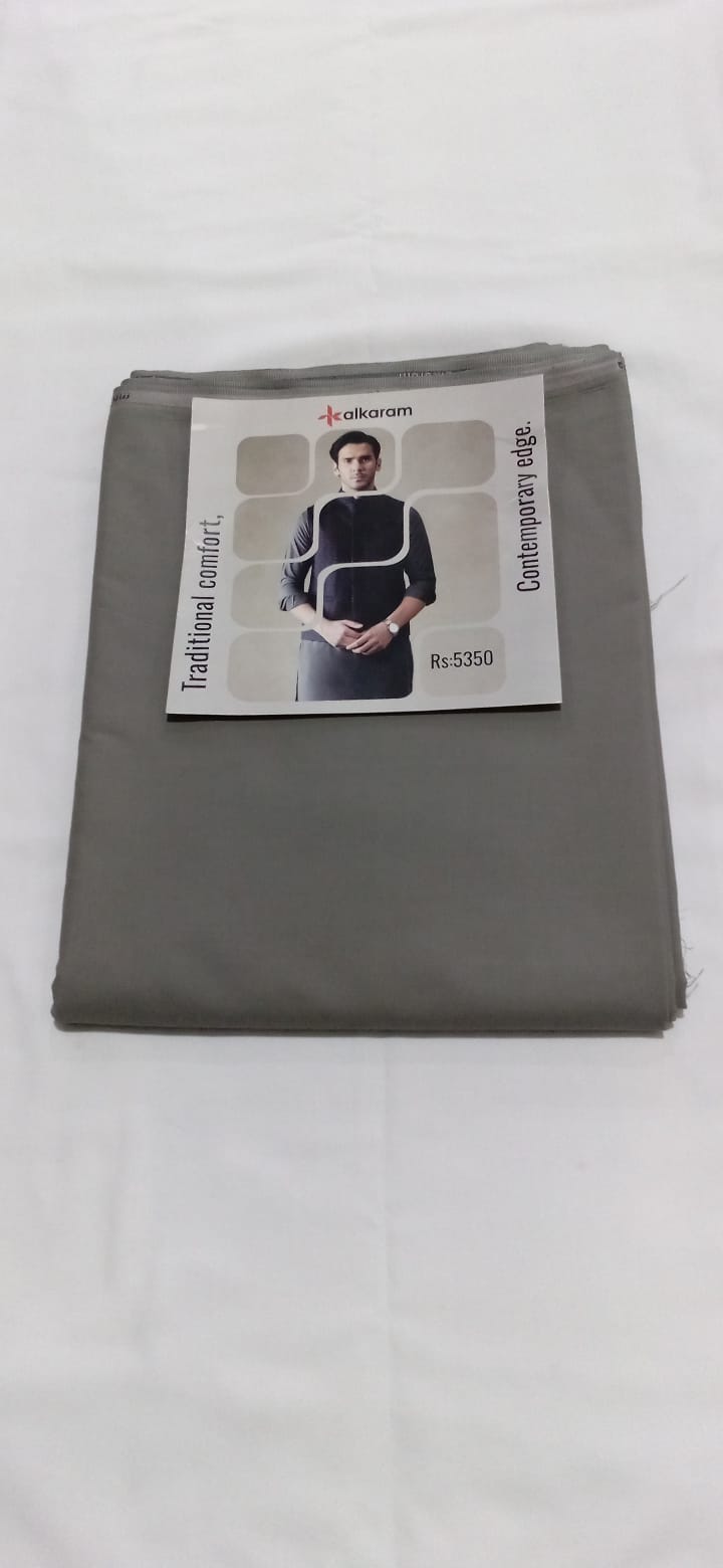 Al Karam Wash N Wear 4 Meter Metallic Gray