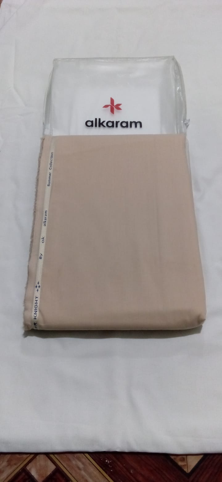 Al Karam Wash N Wear 4 Meter Peachy Beige